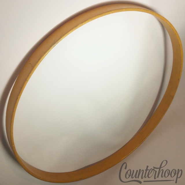 Ludwig/Ludwig 24" Bass Drum Hoop/Rim 1-Ply Solid Natural Maple Vintage 40s-50s* — main photograph