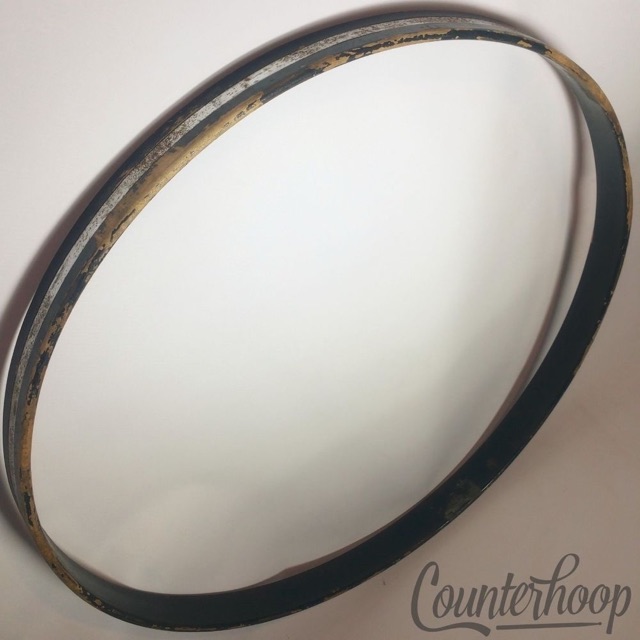 Slingerland 24"Bass Drum Hoop/Rim Vintage 70s Chrome Over Steel 1Ply Maple USA* — main photograph