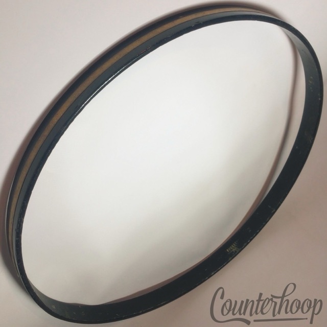 Slingerland 24"Gold Sparkle Bass Drum Hoop/Rim Vintage 50s Radio King 1Ply Maple — main photograph