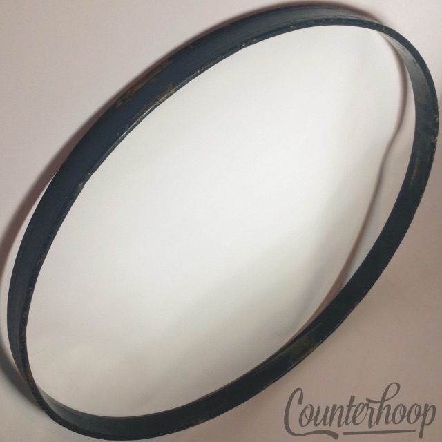 Ludwig & Ludwig 26" Bass Drum Hoop/Rim Vintage 20s 1Ply Maple Gold Sparkle/Blue — main photograph