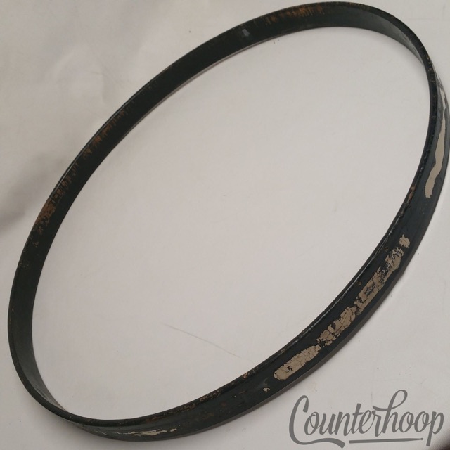 Ludwig&Ludwig 25 1/2"Bass Drum Hoop/Rim Vintage 20s 1Ply Maple Gold Sparkle/Blue — main photograph