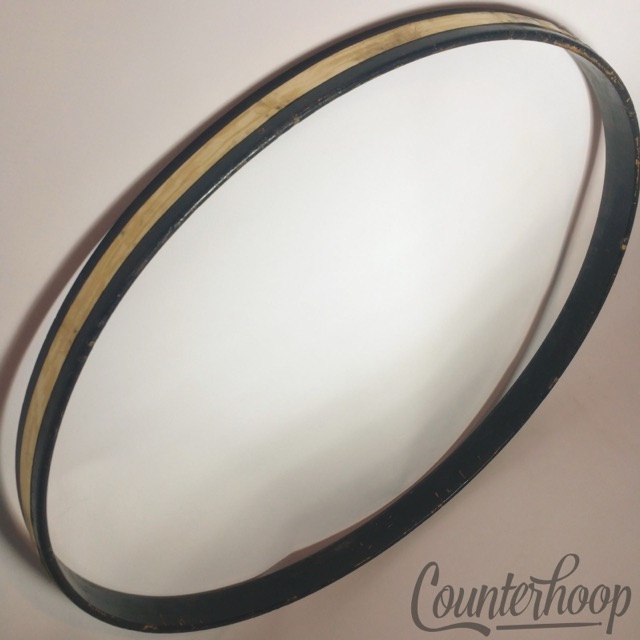 Ludwig 26/ 25 1/2"WMP Bass Drum Hoop/Rim Vintage 10s 1-Ply Maple Early American — main photograph