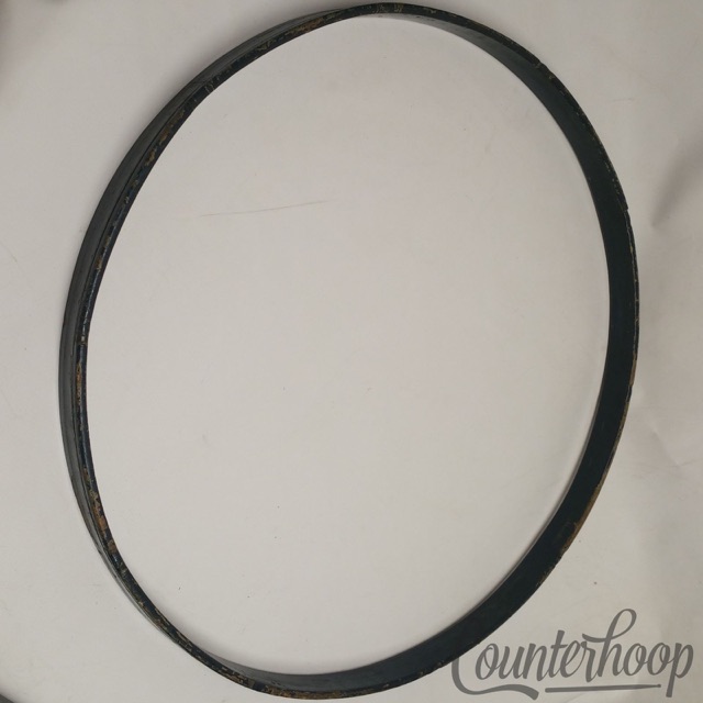 Ludwig & Ludwig 26" Bass Drum Hoop/Rim Vintage 20s 1Ply Maple Gold Sparkle/Blue — main photograph