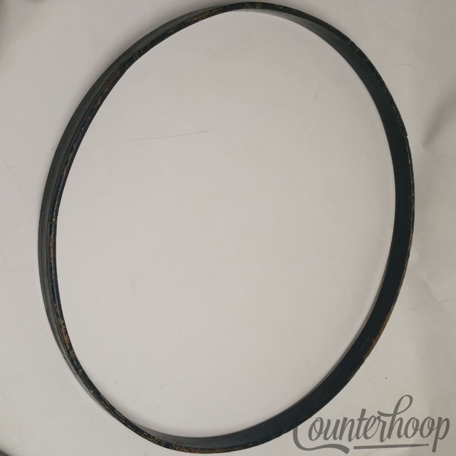 Ludwig & Ludwig 26" Bass Drum Hoop/Rim Vintage 20s 1Ply Maple Gold Sparkle/Blue — main photograph