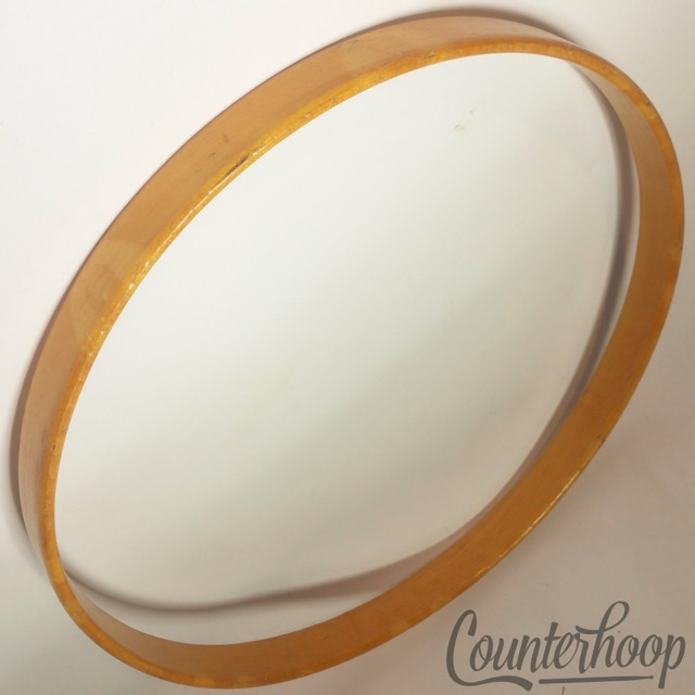 Ludwig14"1Ply Solid Natural Maple Wood Hoop/Rim Snare/Tom Drum Batter Vintage60s — main photograph