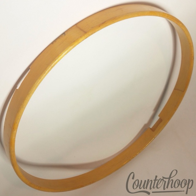 Leedy 14"1-Ply Solid Natural Maple Wood Hoop/Rim Snare Drum Resonant Vintage 40s — main photograph