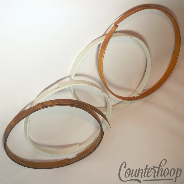 14-15" Snare/Tom Drum Maple Wood Hoops/Rims Lot Leedy+Ludwig++Vintage Projects* — main photograph
