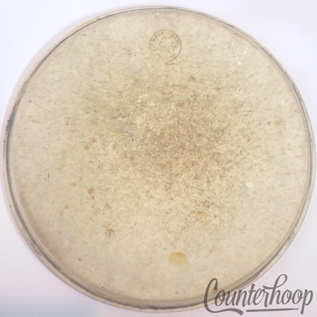 Leedy 11" Hard Calf Skin Snare/Tom Drum Head Vintage 10s Calfskin Thick Batter* — main photograph