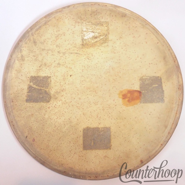 Leedy 12" Calf Skin Ride Tom Drum Head Vintage 30s Calfskin Thick Batter USA* — main photograph
