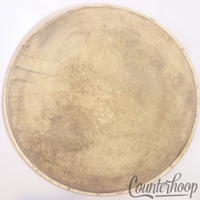 Leedy 12" Calf Skin Ride Tom Drum Head Calfskin Thick Batter Vintage 30s USA* — main photograph