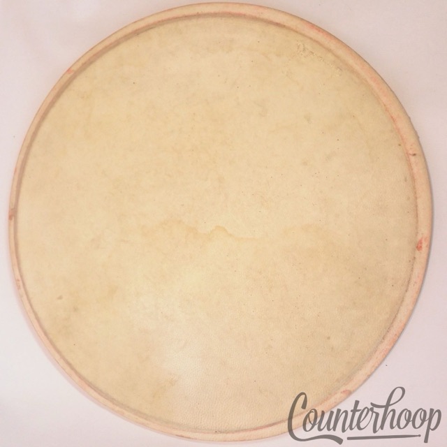Ludwig 12"Calf Skin Ride Tom Drum Head Calfskin Thick Pig Batter Vintage 30s USA — main photograph