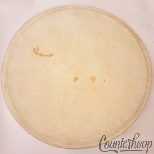 American 14"Calf Skin Snare/Floor Tom Drum Batter Head Calfskin Vintage 50s USA — main photograph