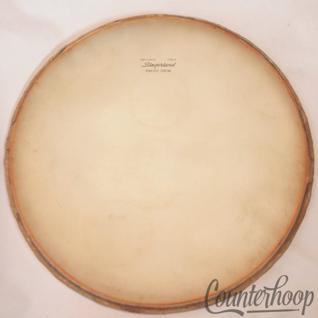 Slingerland 14 1/2" Genuine Calf Skin Parade Snare Drum Resonant Head Calfskin* — main photograph