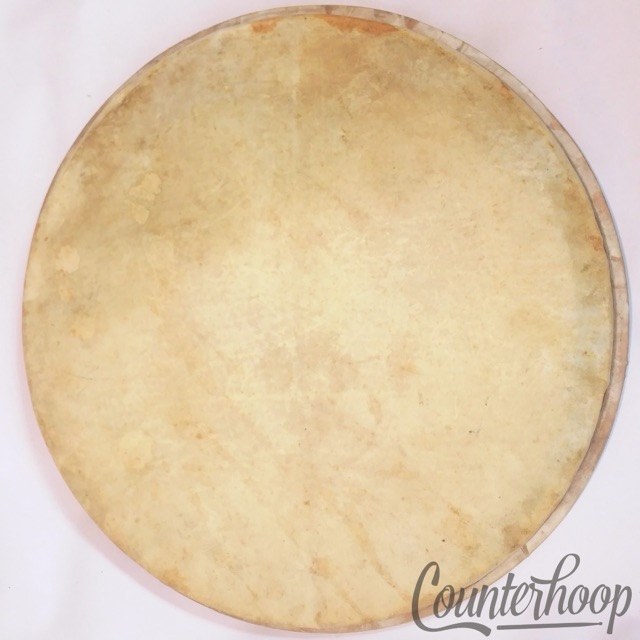 Ludwig 15"Calf Skin Marching Snare/Tom Drum Calfskin Batter Head Vintage 40s USA — main photograph