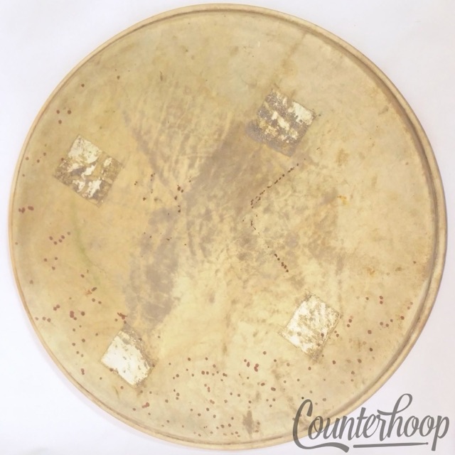 Ludwig 16"Calf Skin Floor Tom Drum Calfskin Batter/Resonant Head Vintage 50s USA — main photograph