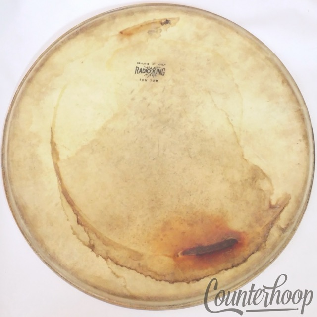 Slingerland Radio King 16" Calf Skin Floor Tom Drum Calfskin Head Vintage 40s* — main photograph