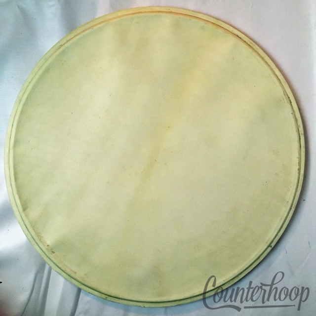 Gretsch 20" Calf Skin Bass Drum Batter Broadkaster Head Vintage 50s USA Calfskin — main photograph