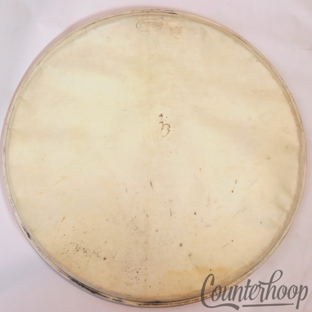 Rogers 20"Calf Skin Bass Drum Calfskin Head Vintage 50s Cleveland Holiday Batter — main photograph