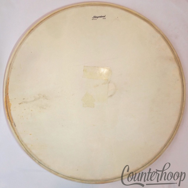 Slingerland 22" Genuine Calf Skin Bass Drum Calfskin Head Vintage 50s Resonant* — main photograph