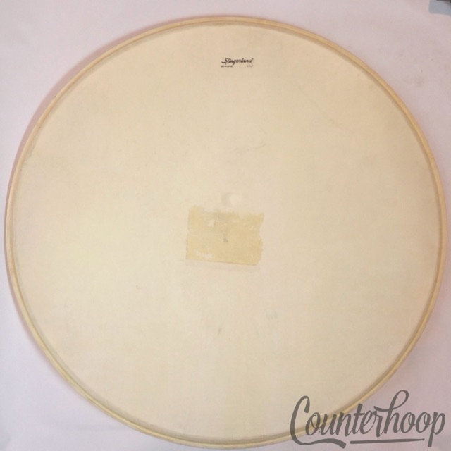 Slingerland 22"Genuine Calf Skin Bass Drum Batter Calfskin Head Vintage 50s USA — main photograph