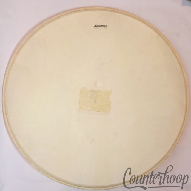 Slingerland 22"Genuine Calf Skin Bass Drum Batter Calfskin Head Vintage 50s USA — main photograph