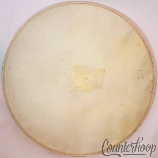 Ludwig 22" White Calf Skin Bass Drum Calfskin Head Vintage 40s Batter/Resonant* — main photograph