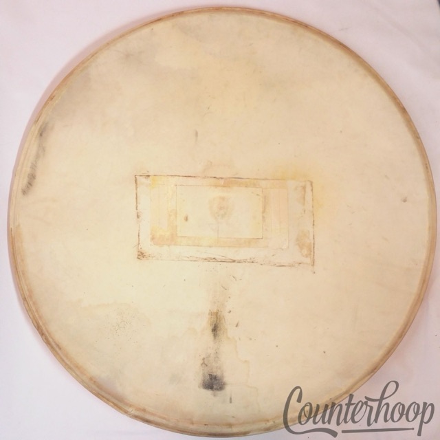Ludwig 24"WFL Calf Skin Bass Drum Calfskin Head Vintage 50s Keystone Batter USA — main photograph