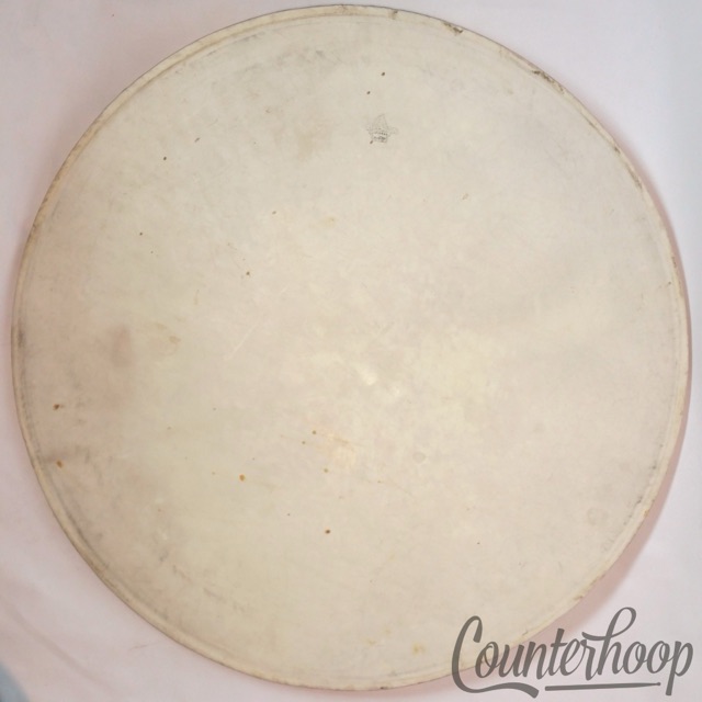 Leedy 24" Calf Skin Bass Drum Calfskin Head Vintage 40s Regular Hardwhite USA* — main photograph