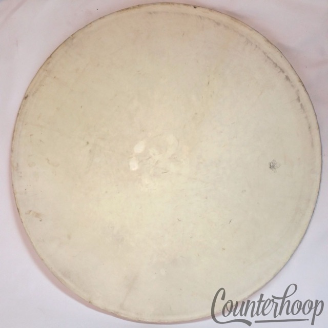 Leedy 24"Calf Skin Bass Drum Calfskin Head Regular Hardwhite Vintage 40s Batter — main photograph