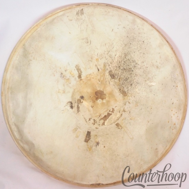 Leedy 26" Calf Skin Bass Drum Head Vintage 30s Superior Hardwhite USA Calfskin* — main photograph