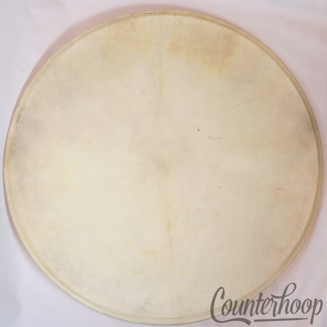 Gretsch 27"Calf Skin Bass Drum Head Vintage 10s Calfskin Resonant Early American — main photograph