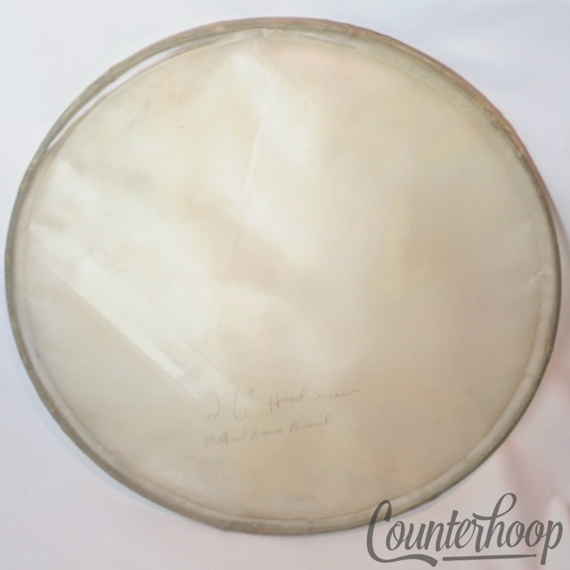 Leedy&Ludwig 28" Calf Skin Timpani Drum Head Calfskin Steel Flesh Hoop 30s USA* — main photograph