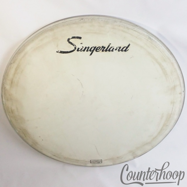 Slingerland 26" Bass Drum Head Vintage 60s Resonant Logo Plastic USA Concert* — main photograph