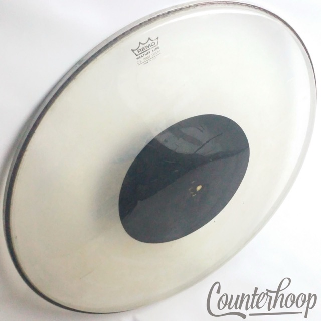 Remo 26"C.S. Bass Drum Head Black Dot USA Plastic Controlled Sound Weather King — main photograph