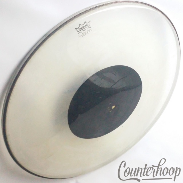 Remo 26"C.S. Bass Drum Head Black Dot USA Plastic Controlled Sound Weather King — main photograph