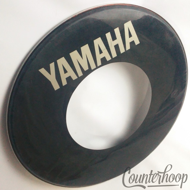 Yamaha 24"Recording Custom Bass Drum Resonant Logo Head Ported Center Ebony 9000 — main photograph