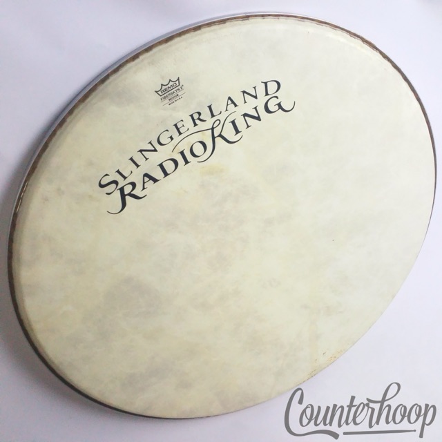 Remo Fiberskyn 2 24" Bass Drum Head Slingerland Radio King Logo Decal Resonant* — main photograph