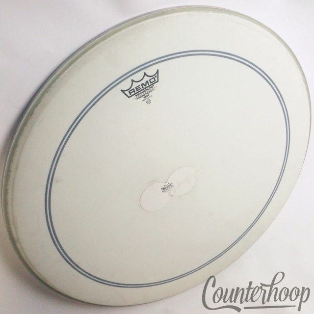 Remo 24"Powerstroke 3 Bass Drum Head Weatherking Coated Batter Falam Slam Double — main photograph