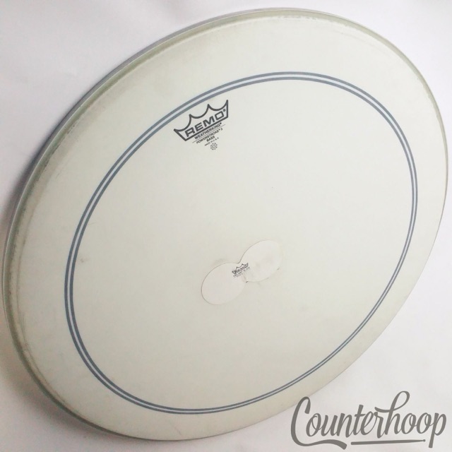 Remo 24"Powerstroke 3 Bass Drum Head Weatherking Coated Batter Falam Slam Double — main photograph