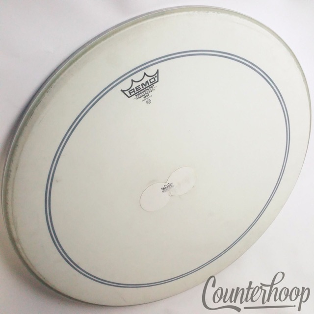 Remo 24"Powerstroke 3 Bass Drum Head Weatherking Coated Batter Falam Slam Double — main photograph