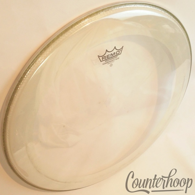 Remo 22" Powerstroke 4 Weatherking Bass Drum Head Clear Plastic Made In USA* — main photograph