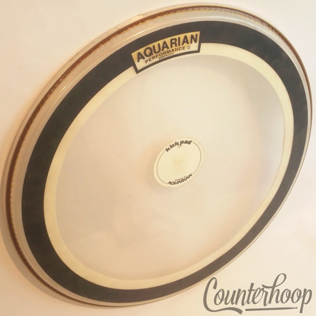 Aquarian 22" Super Kick II Batter Head Muffler Ring Clear USA Single Kick-Pad* — main photograph