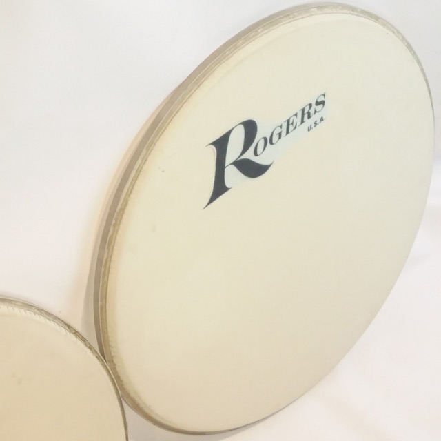 Rogers 20" Bass Drum Head Batter Coated Kick Big R Logo USA Vintage 70s* — main photograph