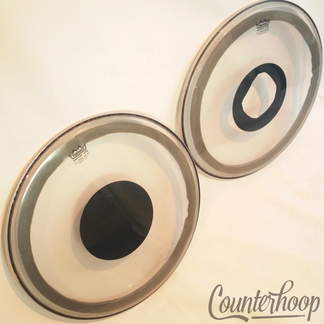 Remo 20"C.S. Batter Bass Drum Heads 2x Weather King Made In USA Controlled Sound — main photograph