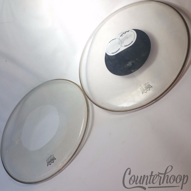 Premier Metric*Remo 20" C.S. Batter Bass Drum Heads 2x Weather King USA 19 5/8" — main photograph