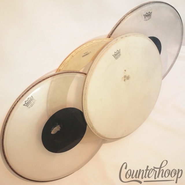 Remo 20" Bass Drum Heads 4x Batter+Resonant C.S. Controlled Sound Weather King* — main photograph