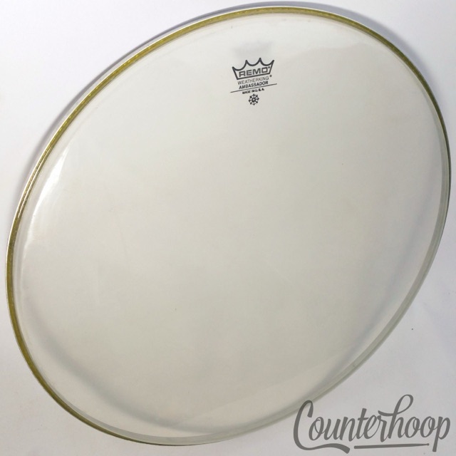 Remo 18"Ambassador Batter Floor Tom Drum Head Weatherking Clear Batter/Resonant — main photograph