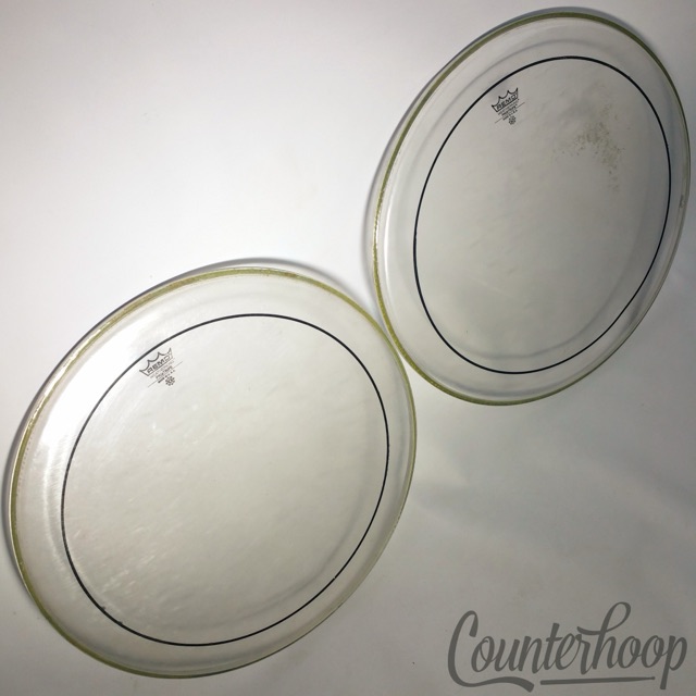 Remo 2x 18" Pinstripe Batter Floor Tom Drum Heads Weather King Batter/Resonant* — main photograph
