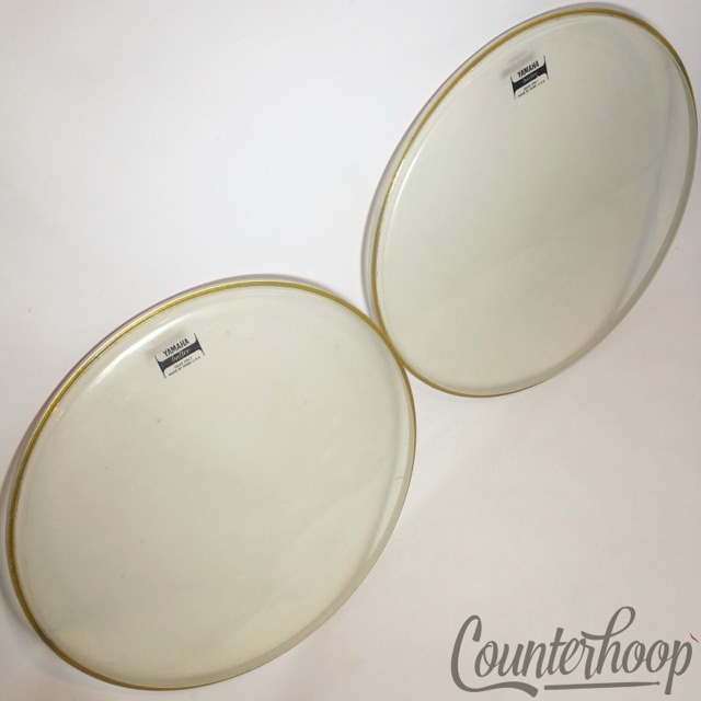Yamaha 2x 18" Clear Batter Floor Tom Drum Heads Made By Remo USA* — main photograph
