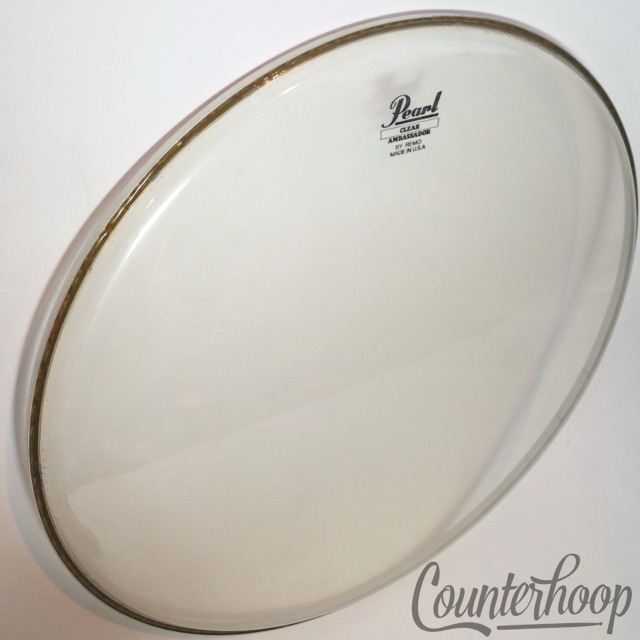 Pearl 18" Clear Ambassador by Remo Floor Tom Drum Head Batter/Resonant USA* — main photograph